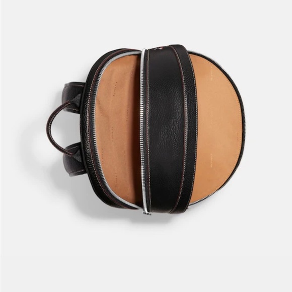 Disney X Coach Charter Backpack Bag Mushroom Mickey Garden Black Leather Purse - Picture 3 of 16